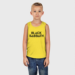 Майка детская хлопок Black Sabbath, цвет: желтый — фото 2