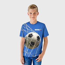 Футболка детская Футбол - гол, цвет: 3D-принт — фото 2