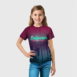 Футболка детская California, цвет: 3D-принт — фото 2