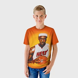 Футболка детская LeBron James: Heat, цвет: 3D-принт — фото 2
