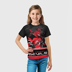 Футболка детская New Jersey Devils, цвет: 3D-принт — фото 2