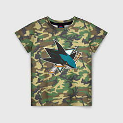 Футболка детская Sharks Camouflage, цвет: 3D-принт