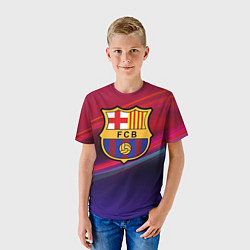 Футболка детская ФК Барселона, цвет: 3D-принт — фото 2
