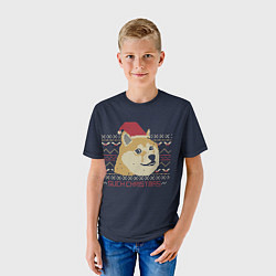 Футболка детская Doge Such Christmas, цвет: 3D-принт — фото 2