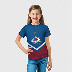 Футболка детская NHL: Colorado Avalanche, цвет: 3D-принт — фото 2