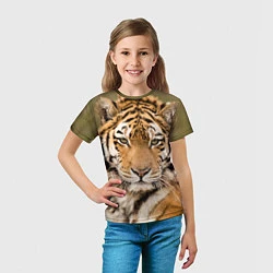 Футболка детская Милый тигр, цвет: 3D-принт — фото 2