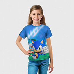 Футболка детская Sonic Boom, цвет: 3D-принт — фото 2