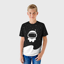 Футболка детская Маленький космонавт, цвет: 3D-принт — фото 2