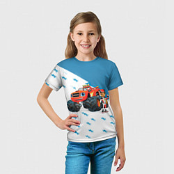 Футболка детская Вспыш и чудо-машинки, цвет: 3D-принт — фото 2