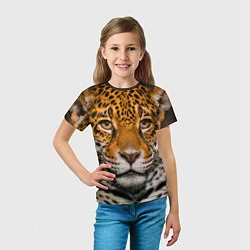 Футболка детская Взгляд ягуара, цвет: 3D-принт — фото 2