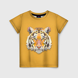 Футболка детская Геометрический тигр, цвет: 3D-принт