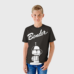 Футболка детская Bender Retro, цвет: 3D-принт — фото 2