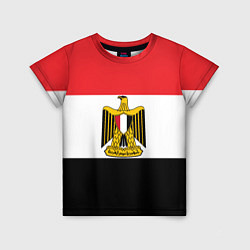 Футболка детская Флаг и герб Египта, цвет: 3D-принт