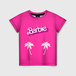 Футболка детская Barbie пальмы, цвет: 3D-принт