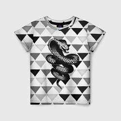 Футболка детская Snake Geometric, цвет: 3D-принт