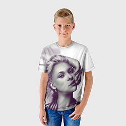 Футболка детская Scarlett Johansson, цвет: 3D-принт — фото 2
