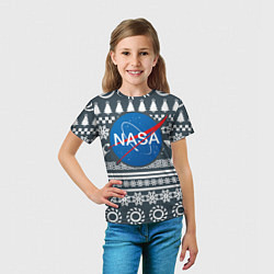 Футболка детская NASA: New Year, цвет: 3D-принт — фото 2