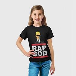Футболка детская Rap God Eminem, цвет: 3D-принт — фото 2