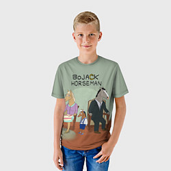 Футболка детская BoJack Horseman, цвет: 3D-принт — фото 2