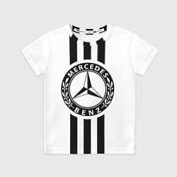 Футболка детская Mercedes-Benz White, цвет: 3D-принт