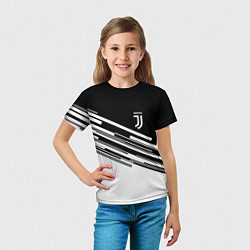 Футболка детская FC Juventus: B&W Line, цвет: 3D-принт — фото 2