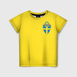 Футболка детская Сборная Швеции, цвет: 3D-принт
