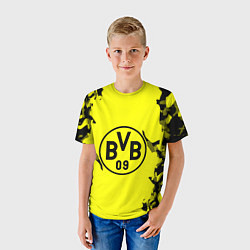 Футболка детская FC Borussia Dortmund: Yellow & Black, цвет: 3D-принт — фото 2