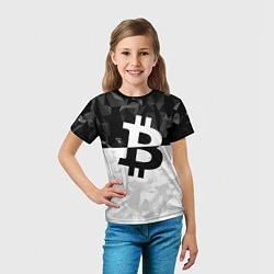 Футболка детская Bitcoin: Poly Style, цвет: 3D-принт — фото 2