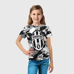 Футболка детская FC Juventus: Camouflage, цвет: 3D-принт — фото 2