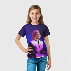 Футболка детская Lil Pump: Neon Style, цвет: 3D-принт — фото 2