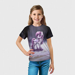 Футболка детская Violet Pony, цвет: 3D-принт — фото 2