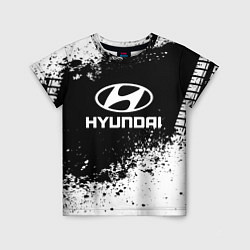 Футболка детская Hyundai: Black Spray, цвет: 3D-принт