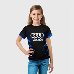 Футболка детская Audi: Blue Anger, цвет: 3D-принт — фото 2