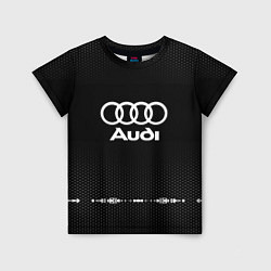 Футболка детская Audi: Black Abstract, цвет: 3D-принт