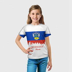 Футболка детская Murmansk: Russia, цвет: 3D-принт — фото 2