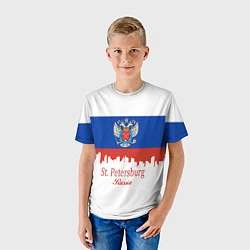 Футболка детская St. Petersburg: Russia, цвет: 3D-принт — фото 2