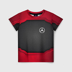 Футболка детская Mercedes Benz: Metal Sport, цвет: 3D-принт