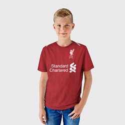 Футболка детская FC Liverpool Home 18-19, цвет: 3D-принт — фото 2