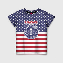 Футболка детская Ramones USA, цвет: 3D-принт