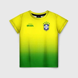 Футболка детская CBF Brasil, цвет: 3D-принт