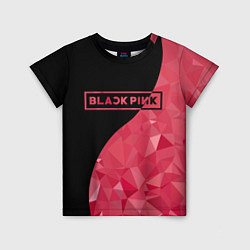 Футболка детская Black Pink: Pink Polygons, цвет: 3D-принт