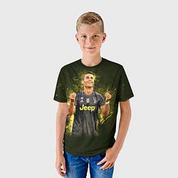 Футболка детская Ronaldo: Juve Sport, цвет: 3D-принт — фото 2