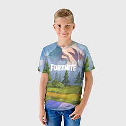 Футболка детская Fortnite: Forest View, цвет: 3D-принт — фото 2