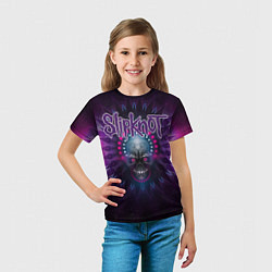 Футболка детская Slipknot: Neon Skull, цвет: 3D-принт — фото 2