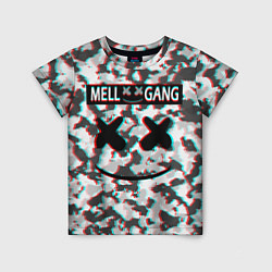 Футболка детская Mell x Gang, цвет: 3D-принт