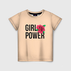 Футболка детская Girl Power, цвет: 3D-принт