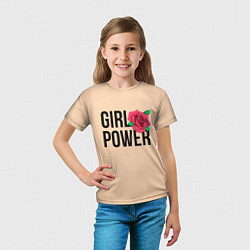 Футболка детская Girl Power, цвет: 3D-принт — фото 2