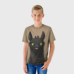 Футболка детская Как приручить дракона, цвет: 3D-принт — фото 2