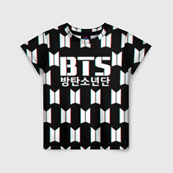 Футболка детская BTS: Black Pattern, цвет: 3D-принт