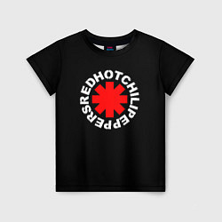 Футболка детская Red Hot chili peppers logo on black, цвет: 3D-принт